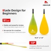 image:imageAbahub 3Piece Carbon Fiber SUP PaddleAdjustable 6786 Lightweight with BagYellow Print