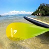 image:imageAbahub 3Piece Carbon Fiber SUP PaddleAdjustable 6786 Lightweight with BagYellow Print
