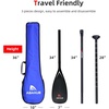 image:imageAbahub 3Piece Carbon Fiber SUP PaddleAdjustable 6786 Lightweight with Bagfull carbon black