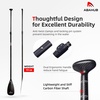 image:imageAbahub 3Piece Carbon Fiber SUP PaddleAdjustable 6786 Lightweight with Bagfull carbon black