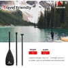 image:imageAbahub 3Piece Stand Up PaddleAdjustable 6884 Lightweight Aluminum PU CoatedBlack