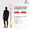 image:imageAbahub 3Piece Stand Up PaddleAdjustable 6884 Lightweight Aluminum PU CoatedYellow