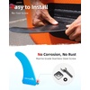 image:imageAbahub 910 Paddleboard Fin with 1 Screw Replacement Single Center Fins10 Blue Standard Fin Fiberglass NoTool