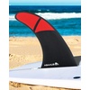 image:imageAbahub 910 Paddleboard Fin with 1 Screw Replacement Single Center Fins10 Carbon Fiber Standard Fin