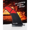 image:imageAbahub 910 Paddleboard Fin with 1 Screw Replacement Single Center Fins10 Carbon Fiber Standard Fin