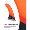 image:imageAbahub 910 Paddleboard Fin with 1 Screw Replacement Single Center Fins10 Orange Standard Fin Fiberglass Honeycomb