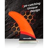 image:imageAbahub 910 Paddleboard Fin with 1 Screw Replacement Single Center Fins10 Orange Standard Fin Fiberglass Honeycomb