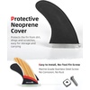 image:imageAbahub 910 Paddleboard Fin with 1 Screw Replacement Single Center Fins10 Teak Standard Fin Fiberglass