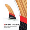 image:imageAbahub 910 Paddleboard Fin with 1 Screw Replacement Single Center Fins10 Teak Standard Fin Fiberglass