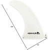 image:imageAbahub 910 Paddleboard Fin with 1 Screw Replacement Single Center Fins10 White Standard Fin Fiberglass NoTool