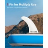 image:imageAbahub 910 Paddleboard Fin with 1 Screw Replacement Single Center Fins10 White Standard Fin Fiberglass NoTool
