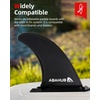 image:imageAbahub 910 Paddleboard Fin with 1 Screw Replacement Single Center Fins9 Black Slidein Fin