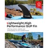 image:imageAbahub 910 Paddleboard Fin with 1 Screw Replacement Single Center Fins9 Black Slidein Fin 2Pack