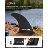 image:imageAbahub 910 Paddleboard Fin with 1 Screw Replacement Single Center Fins9 Black Slidein Fin