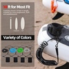 image:imageAbahub Coil SUP Leash10 ft Coiled Paddle Board Leashes57mm Legrope Strapblack lite
