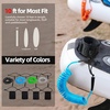 image:imageAbahub Coil SUP Leash10 ft Coiled Paddle Board Leashes57mm Legrope Strapblue lite
