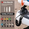 image:imageAbahub Coil SUP Leash10 ft Coiled Paddle Board Leashes57mm Legrope Strapwhite