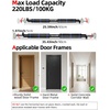 image:imageAbahub Doorway PullUp Bar with Safety Lock Home Use HeavyDuty Door Frame PullUp Bar for Upper Body Workout Adjustable Strength Training Horizontal Bar Supporting Up to 220 LBSBlue