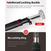 image:imageAbahub Doorway PullUp Bar with Safety Lock Home Use HeavyDuty Door Frame PullUp Bar for Upper Body Workout Adjustable Strength Training Horizontal Bar Supporting Up to 220 LBSRed