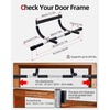 image:imageAbahub Home Pull Up Bar  Doorway Mount for Apartments  265lb HeavyDuty Strength Trainer  MultiGrip Space Saver