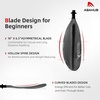 image:imageAbahub Kayak Paddle with Free Leash 220240cm Kayaking Oarsblack
