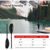 image:imageAbahub Kayak Paddle with Free Leash 220240cm Kayaking Oarsblack