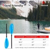 image:imageAbahub Kayak Paddle with Free Leash 220240cm Kayaking Oarsblue