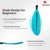 image:imageAbahub Kayak Paddle with Free Leash 220240cm Kayaking Oarsteal