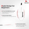 image:imageAbahub Kayak Paddle with Free Leash 220240cm Kayaking Oarswhite