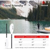 image:imageAbahub Kayak Paddle with Free Leash 220240cm Kayaking Oarswhite