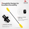 image:imageAbahub Kayak Paddle with Free Leash 220240cm Kayaking Oarsyellow