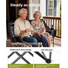 image:imageAbahub Loveseat Camping Lawn Chairs Two Person Seater Double Couch DualBlackgrey