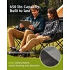 image:imageAbahub Loveseat Camping Lawn Chairs Two Person Seater Double Couch DualBlackgrey