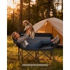 image:imageAbahub Loveseat Camping Lawn Chairs Two Person Seater Double Couch DualBlackgrey