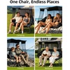 image:imageAbahub Loveseat Camping Lawn Chairs Two Person Seater Double Couch DualBlackgrey With Canopy