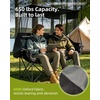 image:imageAbahub Loveseat Camping Lawn Chairs Two Person Seater Double Couch DualBlackgrey With Canopy