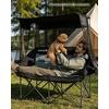 image:imageAbahub Loveseat Camping Lawn Chairs Two Person Seater Double Couch DualBlackgrey With Canopy