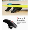 image:imageAbahub Surfboard Thruster Fins Set Compatible with FCS Style Fin BoxBlack with screws and key