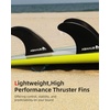 image:imageAbahub Surfboard Thruster Fins Set Compatible with FCS Style Fin BoxBlack with screws and key
