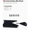 image:imageAbahub Surfboard Thruster Fins Set Compatible with FCS Style Fin BoxBlue with screws and key