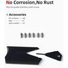 image:imageAbahub Surfboard Thruster Fins Set Compatible with FCS Style Fin BoxWhite with screws and key