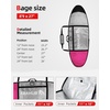 image:imageAbahub Surfboard Travel Bag Foam Padded Day Bag Cover for 60100Deep Pink