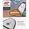 image:imageAbahub Surfboard Travel Bag Foam Padded Day Bag Cover for 60100Light Blue