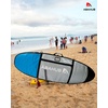 image:imageAbahub Surfboard Travel Bag Foam Padded Day Bag Cover for 60100Light Blue
