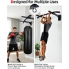 image:imageAbahub Wall Mounted Pull Up Bar440lbs MultiGrip ChinUp Bar for Home GymBlack with circular ring