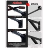 image:imageAbahub Wall Mounted Pull Up Bar440lbs MultiGrip ChinUp Bar for Home GymBlack with circular ring