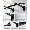 image:imageAbahub Wall Mounted Pull Up Bar440lbs MultiGrip ChinUp Bar for Home GymBlack with circular ring