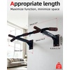 image:imageAbahub Wall Mounted Pull Up Bar440lbs MultiGrip ChinUp Bar for Home GymBlack with circular ring