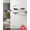 image:imageAbahub Wall Mounted Pull Up Bar440lbs MultiGrip ChinUp Bar for Home GymWhite