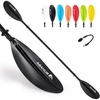 image:imageAbahub Kayak Paddle with Free Leash 220240cm Kayaking Oarsblack